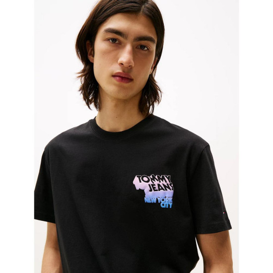 Tommy Hilfiger Ανδρική κοντομάνικη μπλούζα Stack Logo Back Graphic T-Shirt